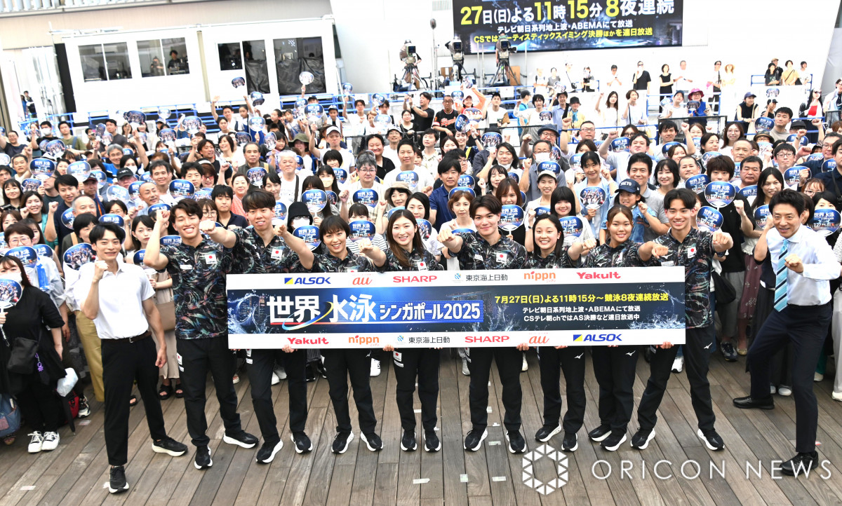 世界水泳“日本代表”8人集結　キャプテン池江璃花子がメダルに向け決意「帰ってきた世界のスプリンターになる」